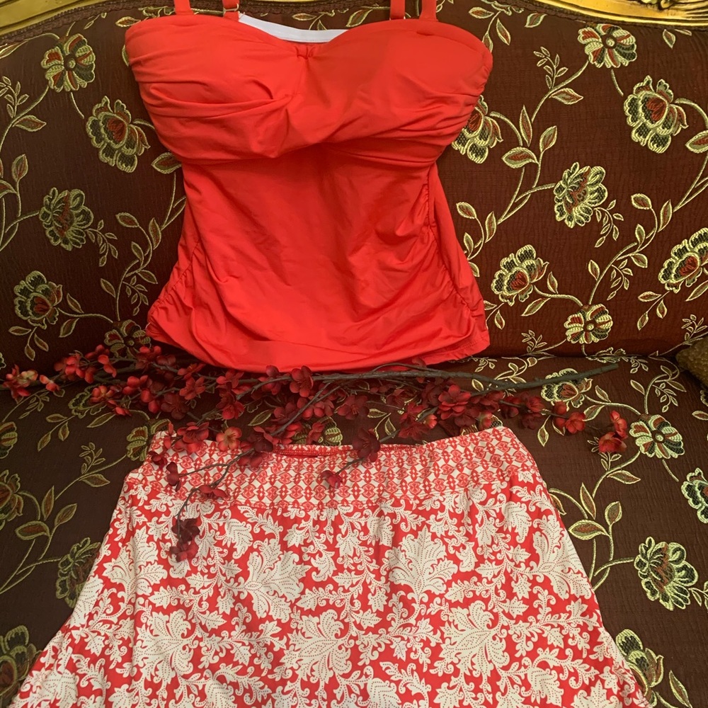 Gibson Latimer Tankini Top/Alex Marie Swim Skirt